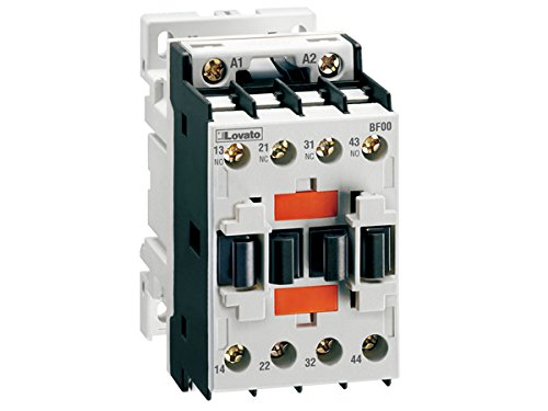 Lovato Electric BF0031A12060 Control Relay with Control Circuit: Ac and Dc, Bf00 Type, Ac Coil 60Hz, 120Vac, 3No and 1Nc