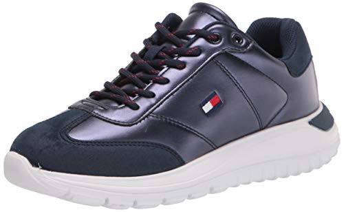 Tommy Hilfiger Women's Nadeen Sneaker, Navy, 8