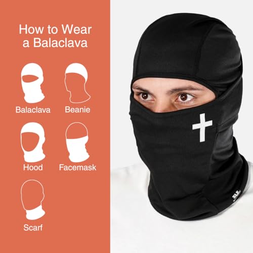 Image of SLEEFS Balaclava Face Mask Men & Women - Loose Fit, Breathable Ski Mask Shiesty for Football, Cycling - All Weather Use