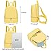 YiXiamo Cute Fashion Mini Backpack Leather for Women (yellow1)