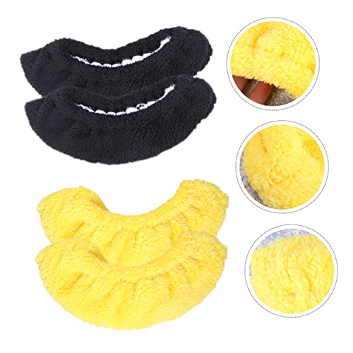 Besportble 2 Pairs Ice Skates Children's Ice Skates Kids Ice Cleats Ice Hockey Skates Skating Soakers Guards For Hockey Skates Figure Skates And Ice Skates Soft Black Men And Women Ice Blade #TOP2