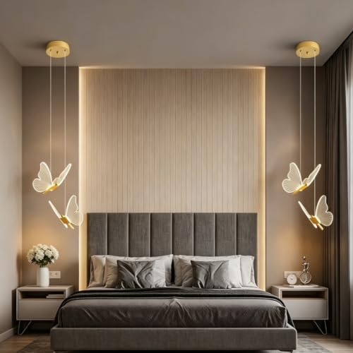 Plafonnier LED papillon avec température de couleur réglable et hauteur ajustable
