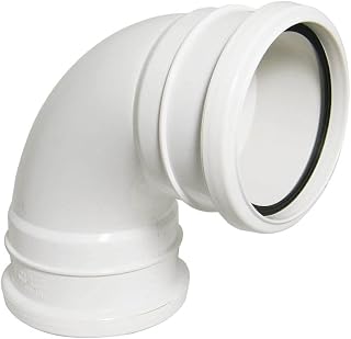 FLOPLAST 110mm Ring Seal Soil 92.5 Degree Double Socket Bend - White
