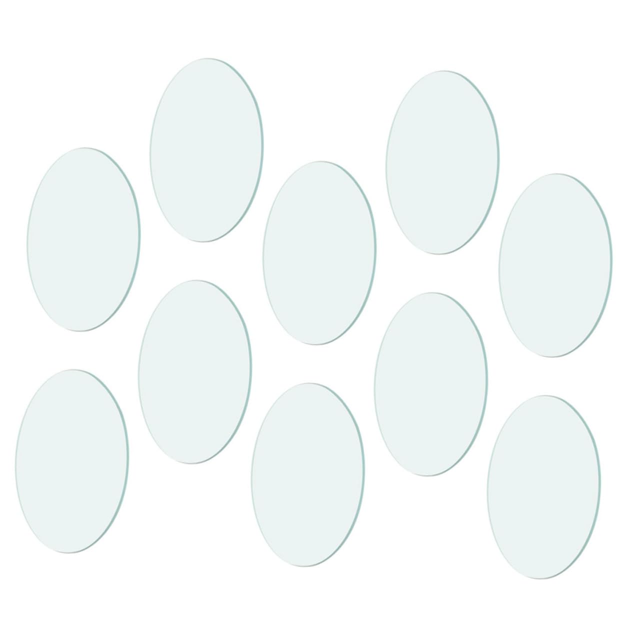 Ciieeo 10pcs Round Glass Beaker Covers Watch Glasses for Laboratory Chemistry Watch Glass Beakers Cover for Chemistry Laboratory Accessories Chemical Experiment