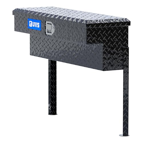 UWS TBSM-36-BLK Black 36" Single Lid Side Mount Tool Box with 2 Padded Handles