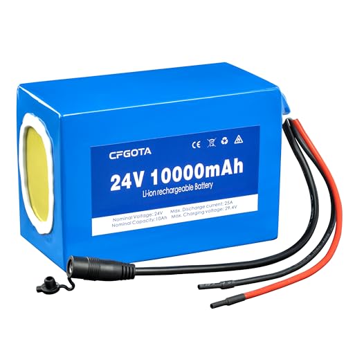 CFGOTA 24V Lithium Battery With Charger