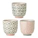 Produktbild Bloomingville kleine Becher Cécile, rosa grau, Keramik, 3er Set