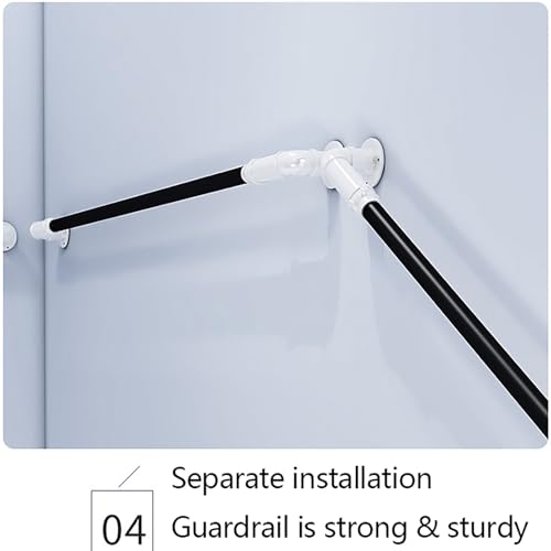 Rampe d'escalier en acier inoxydable 220cm : main courante durable