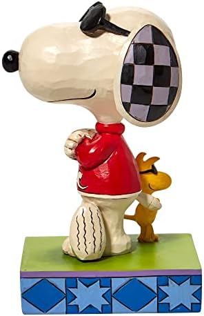 Cool Pals (Joe Cool Snoopy and Woodstock Figurine) - Peanuts by Jim Shore