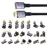 日本の中小企業 MSL FORCE HDMI延長ケーブル 8K 超高速48Gbps 8K@60Hz 4K@120Hz Dynamic HDR HDCP eARCをサポート オス to メス延長 1個 1m