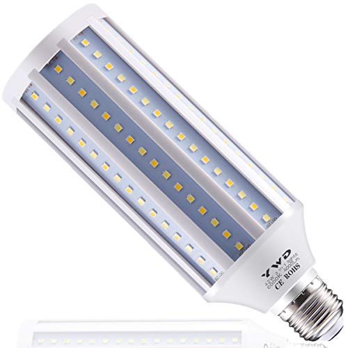 YWD LED Corn Light Bulb E26/E27 Medium Base 2700K-6500K for Courtyard Street Light, Restaurant, Hotel, Bedroom Lighting, Max Power: 42W …