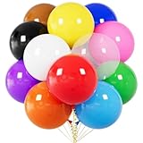 18 Inch Assorted Colors Big Balloon 12 Pack Large Latex Party Balloons Round Helium Balloon for Christmas Wedding Birthday Baby Shower Festival Party Decorations (Assorted balloons 18 inch)