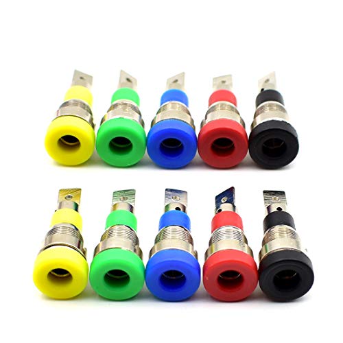Adaptador hembra banana 4mm 10 piezas miniatura 5