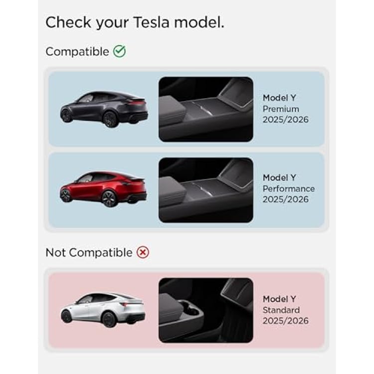 Front Trunk Divider for Tesla Model Y Juniper Premium/Performance 2025 2026 - Storage Organization Solution, Silicone Padded Snug Fit, Reduces Rattle Noise, Frunk Organizer Partition Set (Pack of 2)