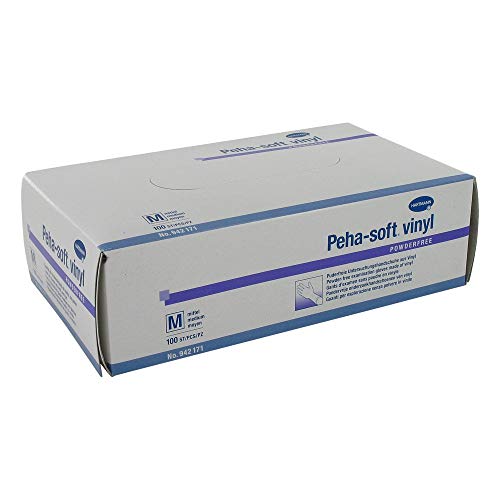 PEHA SOFT 4049500968850 Guantes Vinyl M 100U, Negro Cover