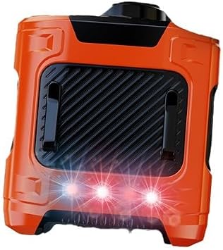 Waist fan - portable clip fan, belt fan, waist hanging portable fan, with 10000mAh battery, high wind, long working time, suitable for outdoor, site, camping, fishing fan