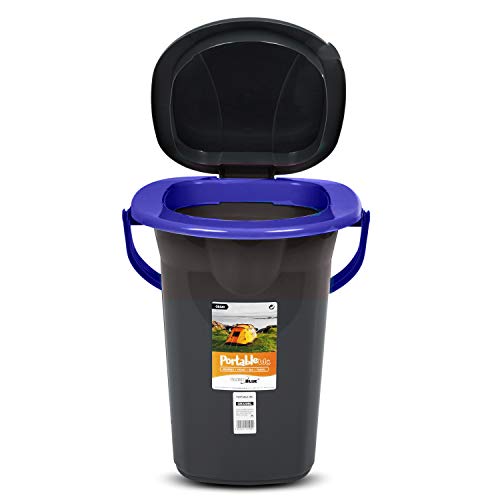 Miniatura 5 de Green Blue Gb320 Campingtoilette 19l Toiletteneimer Reisetoilette Toilette Eimertoilette Mobil Camping Schwarz Marineblau Gb320-Inodoro Portátil, 19 L, Color Negro Y Azul Marino, Unisex