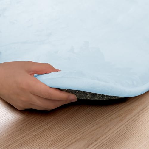 Image of 1.5 inch Thick Baby Play Mat for Floor, 59x79 Soft Foam Mats, Baby Blue