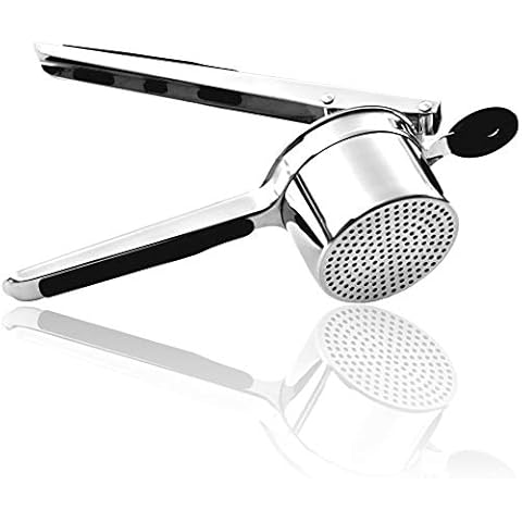 Vita Saggia Stainless Steel Potato Ricer and Masher, Heavy Duty, Premium Grade, Large Capacity, Vegetable Ricer and Fruit Ricer, Great for Purees, Fruit Juicer, Baby Food Press Squeezer too (Black) Cover