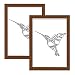 Postergaleria Cornice | 15x21 | Set di 2 | Marrone | Legna | Plexiglass | 8 colori | 10 taglie | Cornice per poster | Cornice