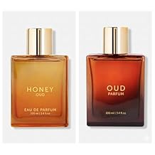 Luxury Honey Oud & Luxury Oudd Eau de Parfum Combo | Long-Lasting Unisex Perfumes | Sweet, Woody Fragrances | 2 x 100ml