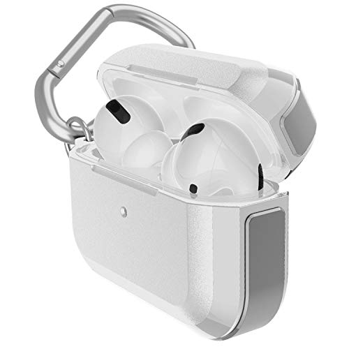 Raptic Trek Series, Apple AirPods Pro Case (Formerly X-Doria Trek) - Anodized Aluminum, TPU, and Polycarbonate Protective Case for Apple AirPods Pro, (Silver)