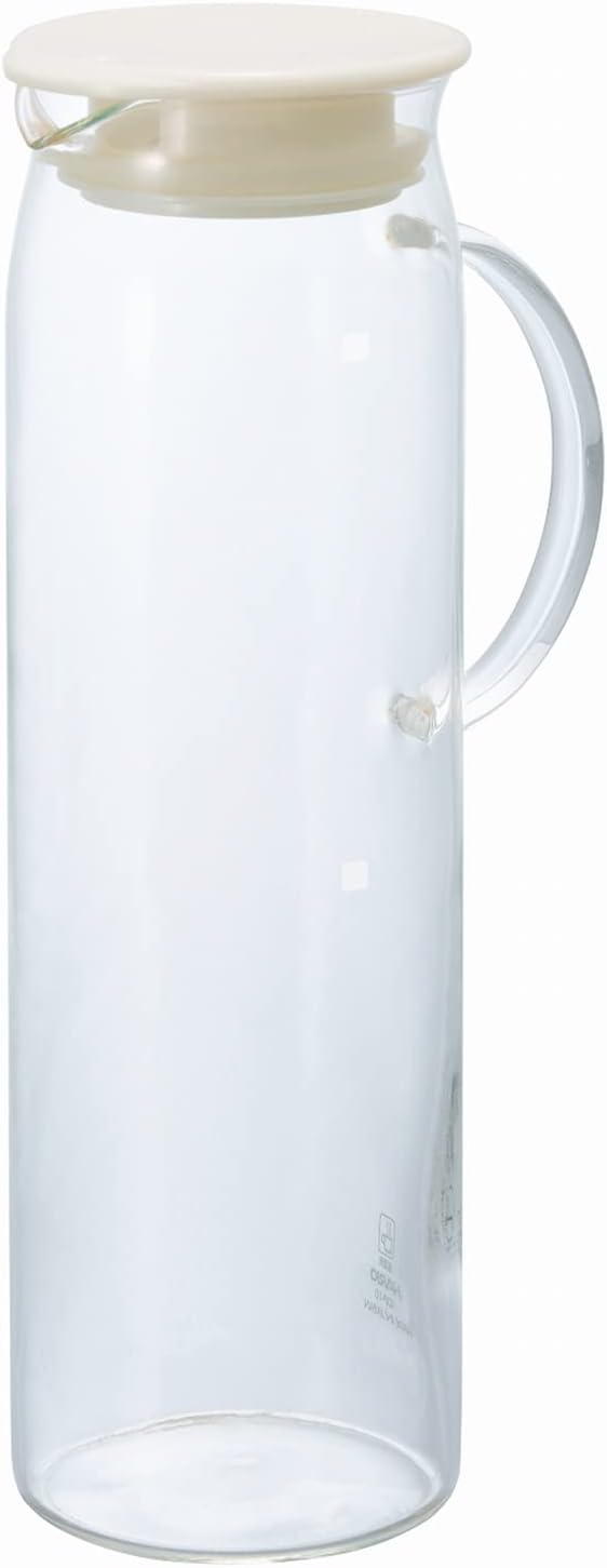 Hario Handy Glass Pitcher, 1000ml, White