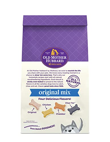 Old Mother Hubbard By Wellness Classic Original Mix Natural Dog Treats, Crunchy Oven-Baked Biscuits, Ideal For Training, Small Size, 20 Ounce Bag #TOP1