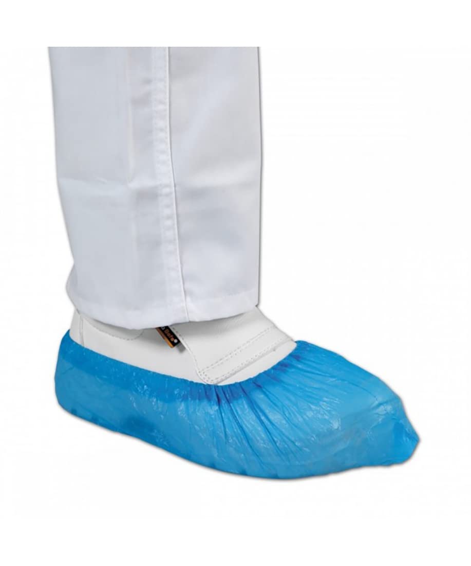 Copriscarpe Impermeabili MAQA 100 pz 42 cm Calzari Monouso USA e Getta Antiscivolo Blu