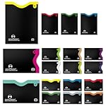 RFID Blocking Credit Card Sleeves 18-Piece Set – 14 Color-Coded Card Protectors with 4 Passport Holders – Slim Water-Resistant Anti-Theft Protection for Travel