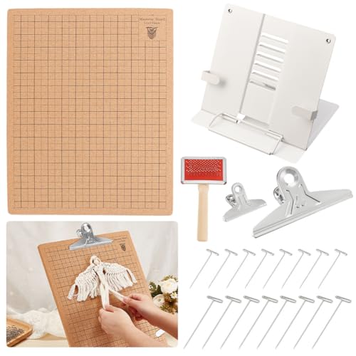 Planche à macramé double face avec grille de mesure intégrée - 2