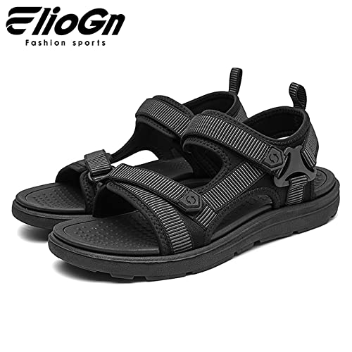Eliogn Men's Sports Sandals Arch Support Open Toe Trail Outdoor Hiking Sandals Beach Sandals Summer Water Shoes4