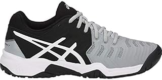 ASICS Kid's Gel-Resolution 7 GS Tennis Shoes, 3M, MID Grey/Black/White