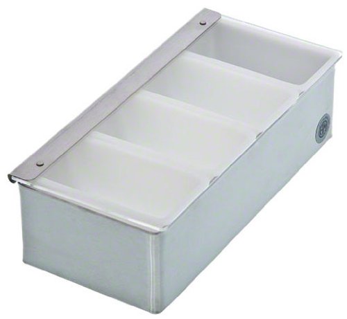 Miniatura 4 de American Metalcraft Soporte para condimentos CD4 sin enfriar con 4 compartimentos, color plateado