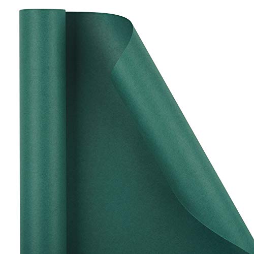 Ruspepa Kraft Paper Roll - 17.5 Inches X 32.8 Feet - Recyclable Paper Perfect For Wrapping, Craft, Packing, Floor Covering, Dunnage, Parcel, Table Runner, Green #TOP5