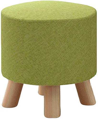 Pouf salon moderne en lin pour s'asseoir ou détendre les jambes en soirée