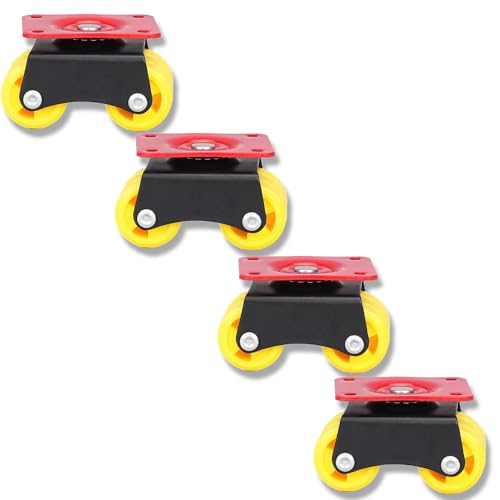 PACIFIC MOVERS Heavy Duty Fixed Caster Wheels for Furniture,...