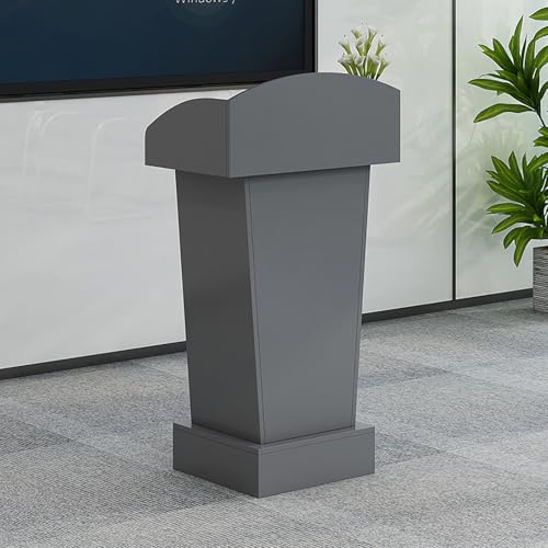 Schwarzes Rednerpult aus Holz mit Stauraum – Vielseitiges Rednerpult für Kirche, Büro, Schule, Zuhause, Konferenzen und Restauranttreffen