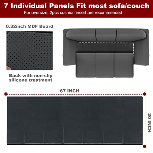 Nrlinx™ Sofa Cushion Support Board Extra Long Dimension Prevent Sagging Sofa & Posture Support & Cushion Seat & Adjustable/Foldable Sofa Support Boards (67X20X0.3 In) Approved For Long Sofa #TOP5