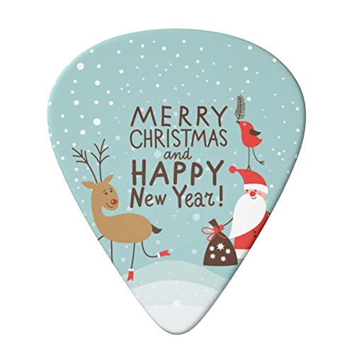 Lot de 6 médiators « Merry Christmas And Happy New Year » pour guitare acoustique, guitare électrique, basse, ukulélé… - Les Beatles, Paul McCartney, John Lennon, RIngo Starr, George Harrison Lot de 6 médiators « Merry Christmas And Happy New Year » pour guitare acoustique, guitare électrique, basse, ukulélé… – Image 4