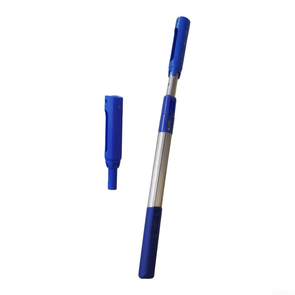 FABULETTA Poste telescópico resistente al óxido, mango de extensión de aluminio de 90-160 cm compatible con aspiradoras de piscina y cepillos para una limpieza eficiente del agua (3 segundos de