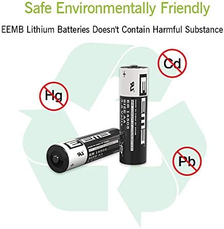 EEMB ER14505 AA 3.6V Lithium Battery Li-SOCL Non-Rechargeable Battery SB-AA11 LS14500 TL-5903 SL-360 S7-400 ER14500 for Water Electricity Meter Gas PLC Facility Equipment Spare Generic Battery