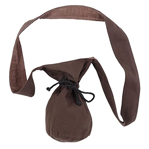 HEMAD Sac Médiéval Petit En Pur Coton - Marron