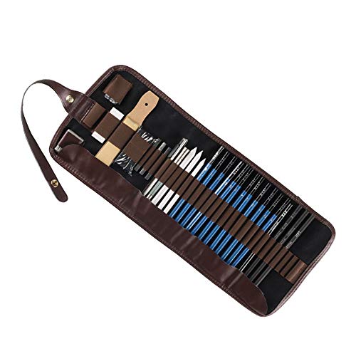 Kiboule 32 pçs/conjunto Kit de desenho profissional Lápis de esboço Ferramentas de pintura de esboço