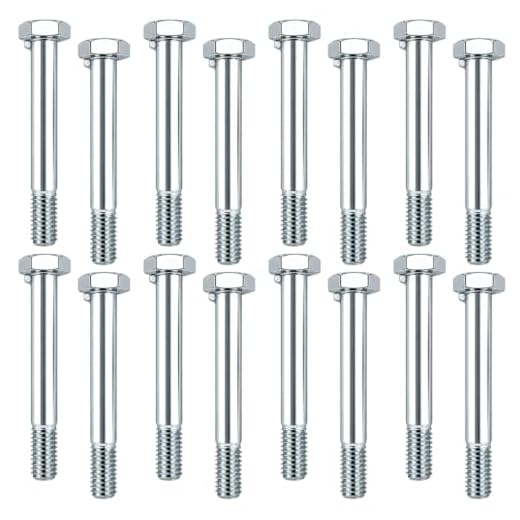 16 Pcs Caster Wheel Bolts 5/16"-18x2.19 inch for Trolley | Carbon Steel Fasteners Hex bolt with 1/2" Lock Keyway, Built for Carts,shopping cart and Light Vehicle Maintenance