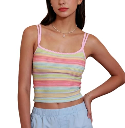 Striped Knit Tank Top