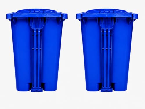 Image of ARISTO Plastic Step-On Pedal Garbage Waste Dustbins 45 Ltr (Blue,Blue) Combo
