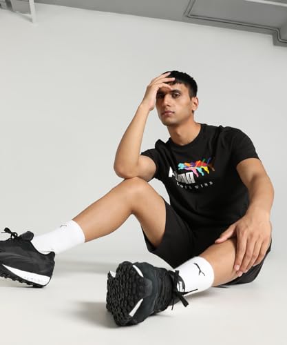 Image of Puma Men's Printed Regular Fit T-Shirt