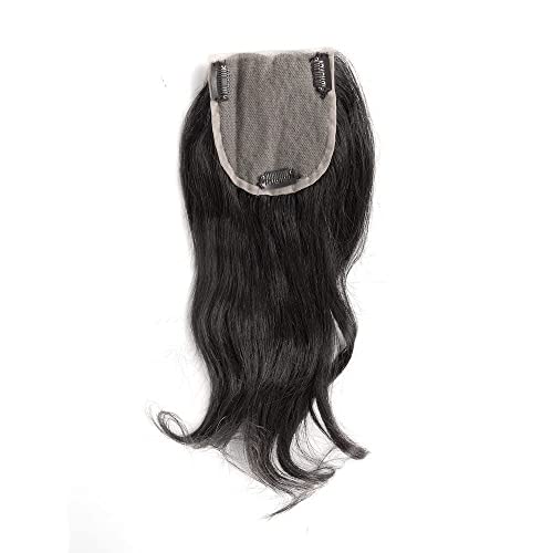 Image of Tressedup hair Front Lace Hair Closure hair wigs For Women and Girls Hair Topper Closure Natural Look Hairs Black 18 Inch Length 100 Gram Pack of 1