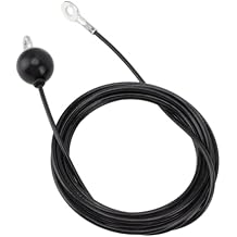 Fitness Pulley Cable Home Gym Replacement Cable Heavy Duty Steel Wire Rope Home Gym Equipment Replacement Fitness Exercise Attachment Black 4m / 13.1ft